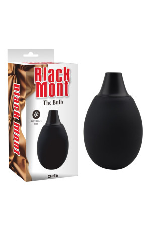 Черная резиновая груша для интимного душа The Bulb