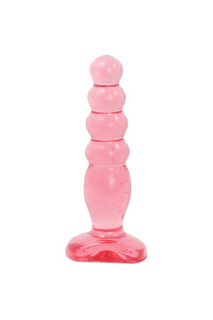 Розовая анальная пробка Crystal Jellies 5  Anal Delight - 14 см.