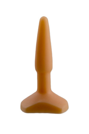 Оранжевый анальный стимулятор Small Anal Plug flash - 12 см.