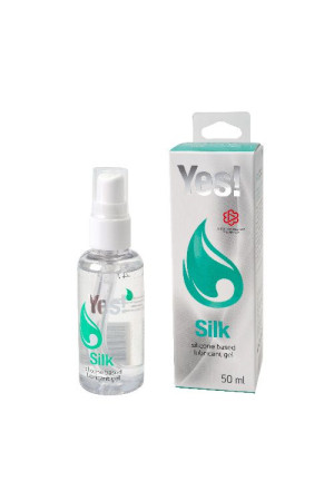 Силиконовая гипоаллергенная вагинальная смазка Yes Silk - 50 мл.