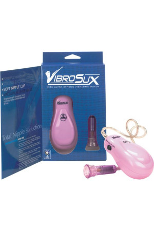 Розовый вибростимулятор для сосков VibroSux