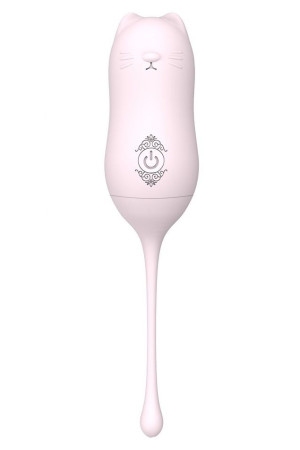 Нежно-розовое виброяйцо MiaoU с пультом ДУ