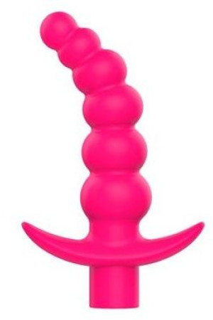 Розовая вибрирующая анальная елочка Sweet Toys - 10,8 см.