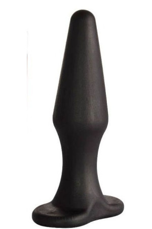 Черная коническая анальная пробка Comfort - 10,6 см.