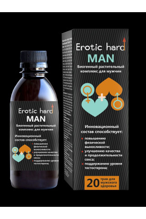 Мужской биогенный концентрат для усиления эрекции Erotic hard Man - 250 мл.
