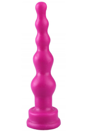 Фиолетовый анальный стимулятор-ёлочка - 14,5 см.