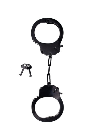 Черные стальные наручники